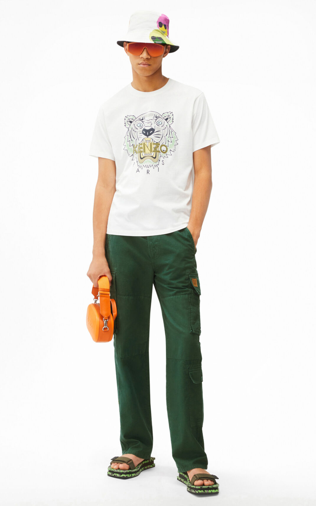 Camisetas Kenzo Tiger Hombre Blancas - SKU.4006604